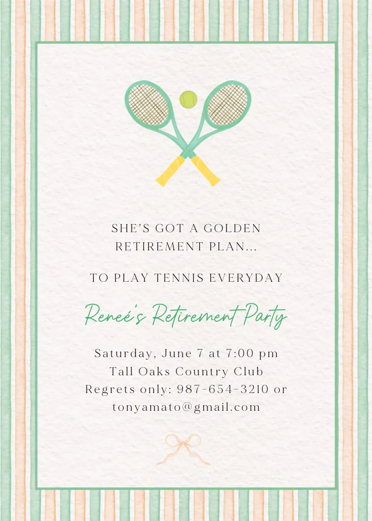 Courtside plan - spor ve oyun davetiyesi